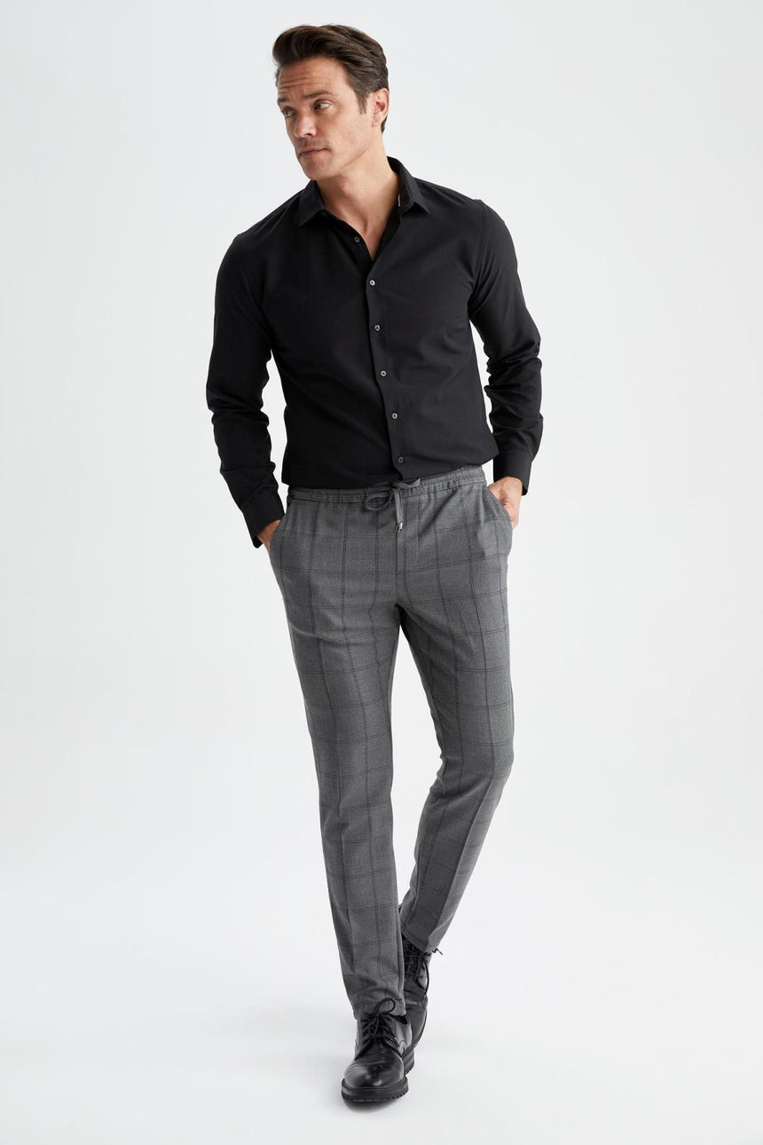 Defacto Erkek Long Sleeve Shirt R4340Az - Siyah
