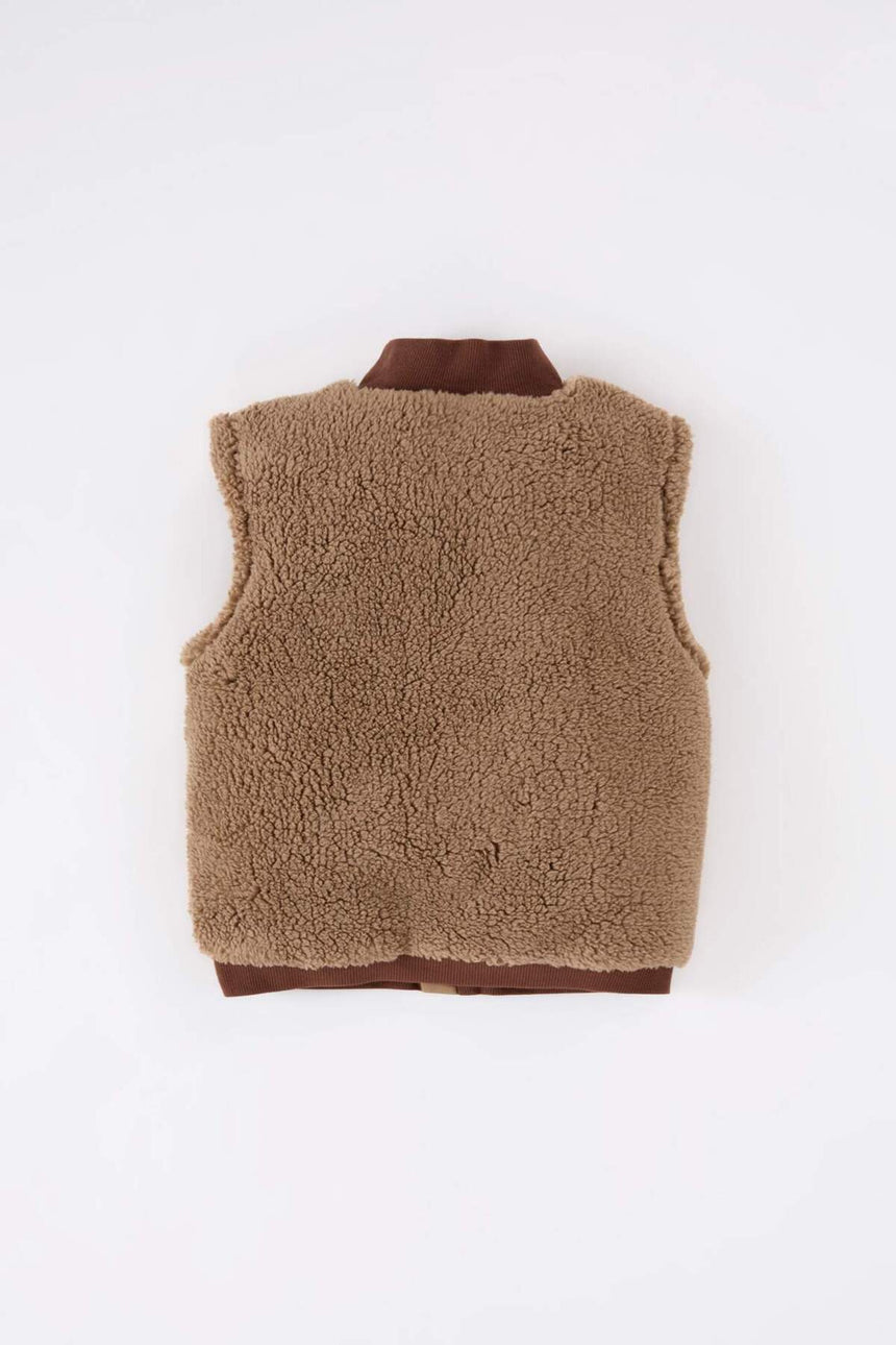 Defacto Çocuk Vest B2177A5 - Gri/ Kahverengi