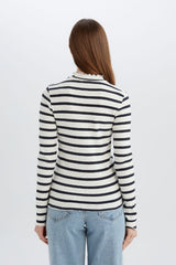 Defacto Kadın Long Sleeve Tunic C5403Ax - Koyu Lacivert