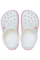 Crocs Kids Crocband Clog T 207005 Unisex Terlik - Beyaz / Pembe