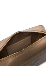 Calvin Klein Bold CK Camera Bag Kadın Omuz Çantası LV04F3220G - Kahverengi/Bej