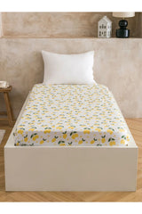 LC Waikiki Home Limon Desenli Tek Kişilik Lastikli Çarşaf S69658D8 - Karışık
