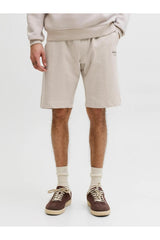 JACK&JONES JPSTGORDON ARCHIVE SWEAT SHORTS MID SN 12288638 - Bej/ Açık Gri