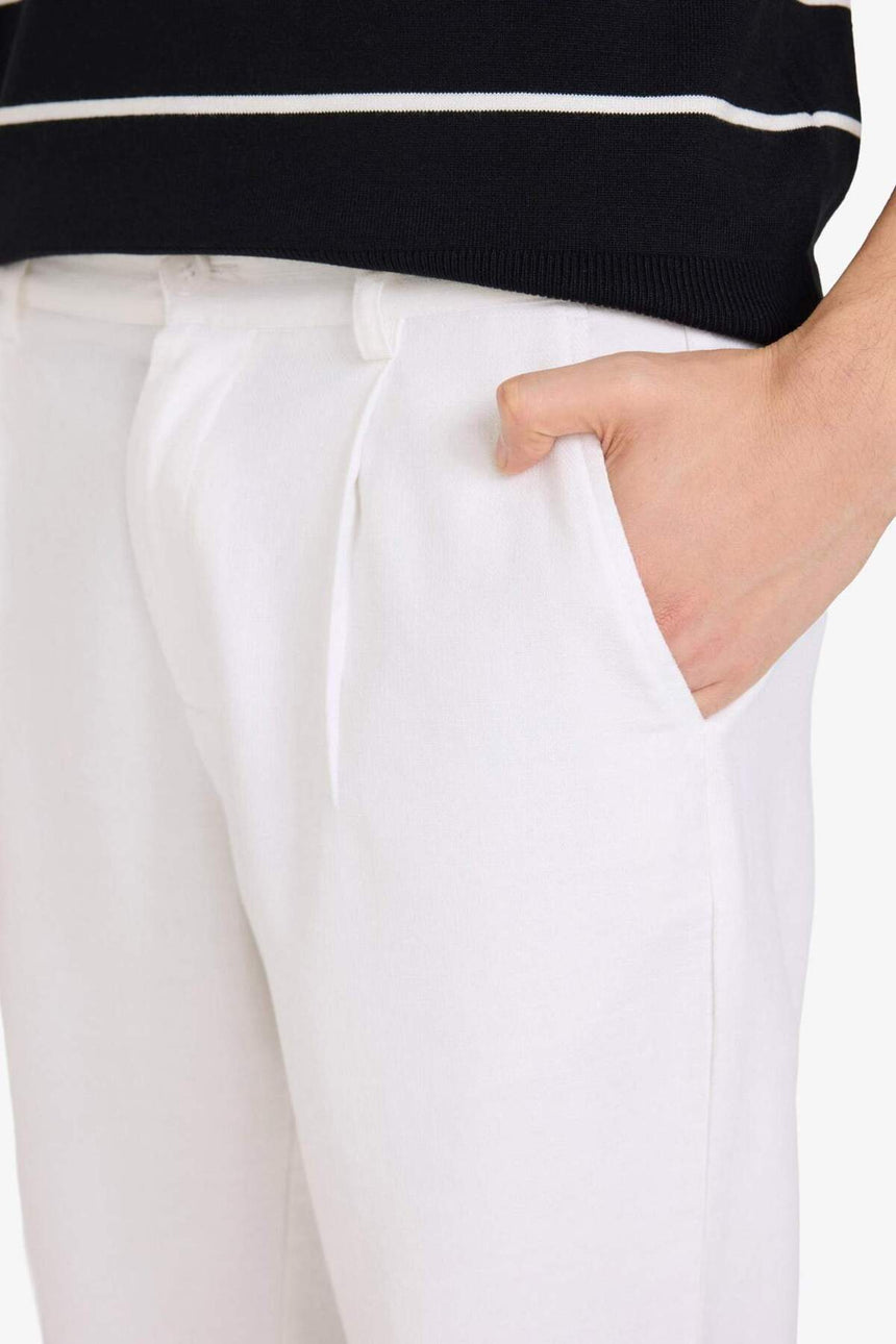 Defacto Erkek Trousers D4251AX - Beyaz