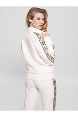 GUESS KADIN BRITNEY FULL ZIP SWE V2YQ16KB3P2 - Krem
