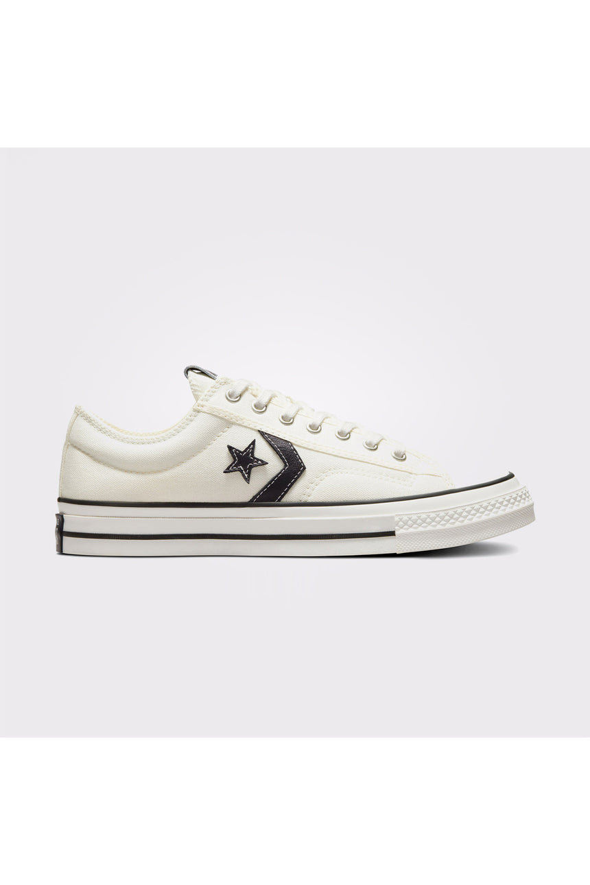 Converse Star Player 76 Premium Canvas A01608C.102 - Eskitilmiş Beyaz/ Siyah