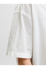 JACK&JONES JJEBREEZE LINEN BLEND RESORT SHIRT SS SN 12288594 - Beyaz