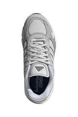 Sporline adidas Crazychaos 2000 gri kadın sneaker, süet deri ve tekstil detaylı, üstten görünüm