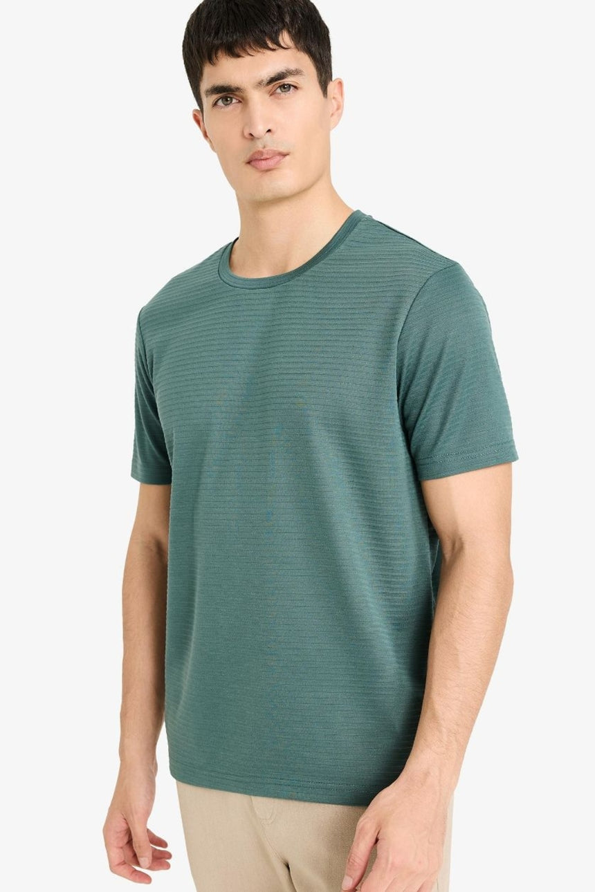 Defacto Erkek Short Sleeve T-Shirt M6608AZ - Yeşil