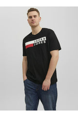 JACK&JONES JJECORP LOGO TEE SS O-NECK NOOS PLS 12158505 - Siyah