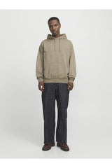 JACK&JONES JJECHARGE FADED SWEAT HOOD NOOS 12268272 - Gümüş