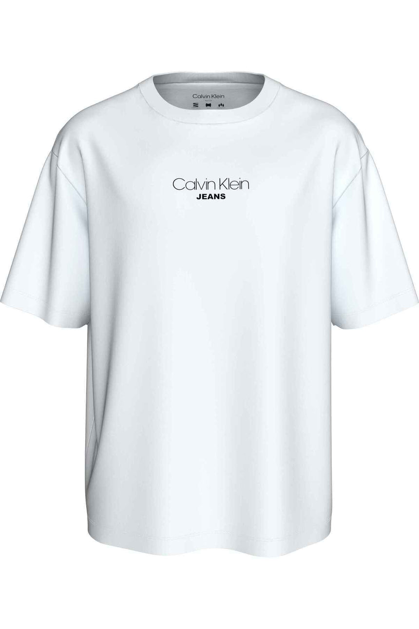 Calvin Klein Erkek SS 16S RLXD FIT CKJ GRAPHIC TEE LV04RC851G - Beyaz