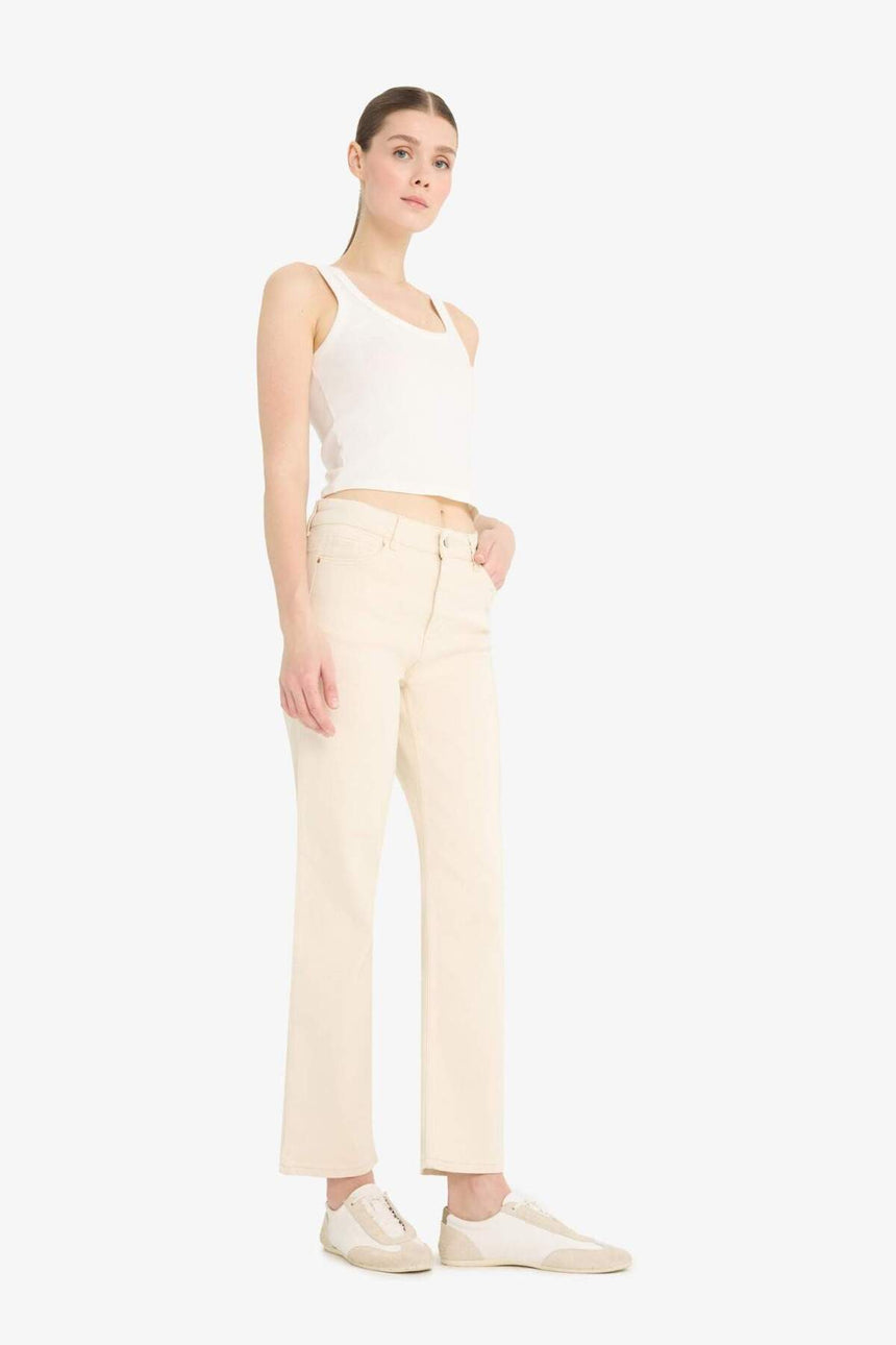 Defacto Kadın Trousers F0064Ax - Ekru