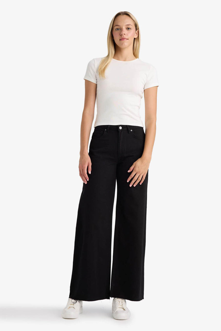 Defacto Kadın Trousers E4381AX - Siyah