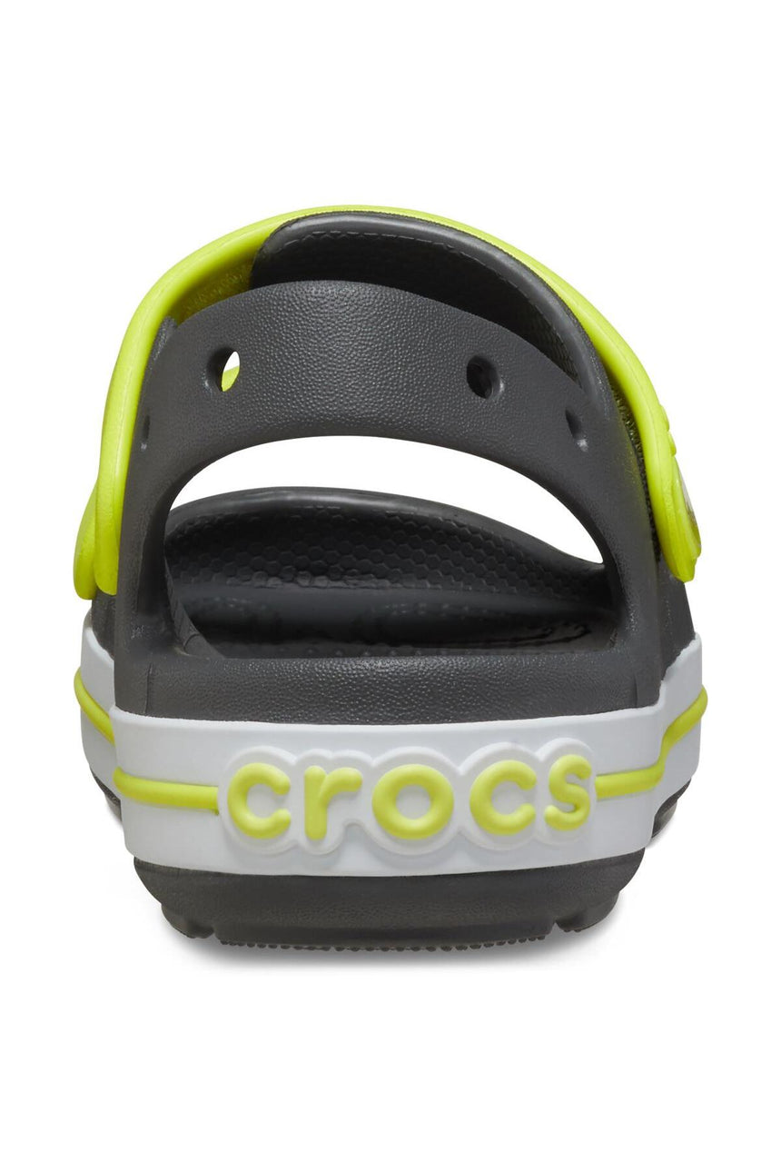 Crocs Kids Crocband Cruiser Sandal T 209424 - Koyu Gri/ Yeşil/ Sarı