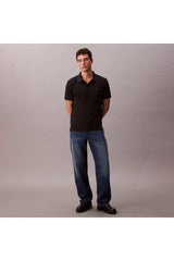 Calvin Klein Erkek SS MONOGRAM PIQUE POLO LV040EM269 - Siyah