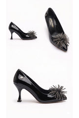 Pierre Cardin Kadın Stiletto - Siyah Parlak