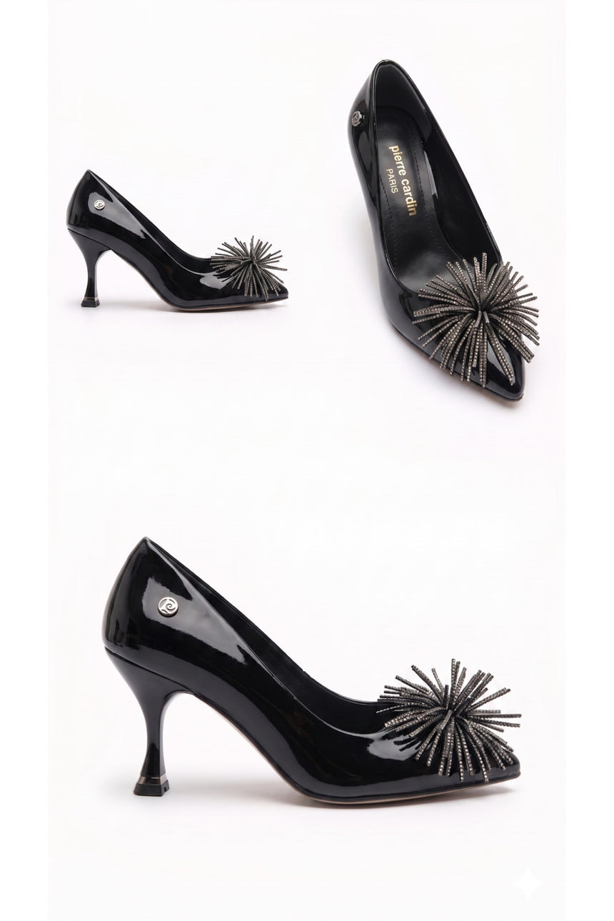 Pierre Cardin Kadın Stiletto - Siyah Parlak