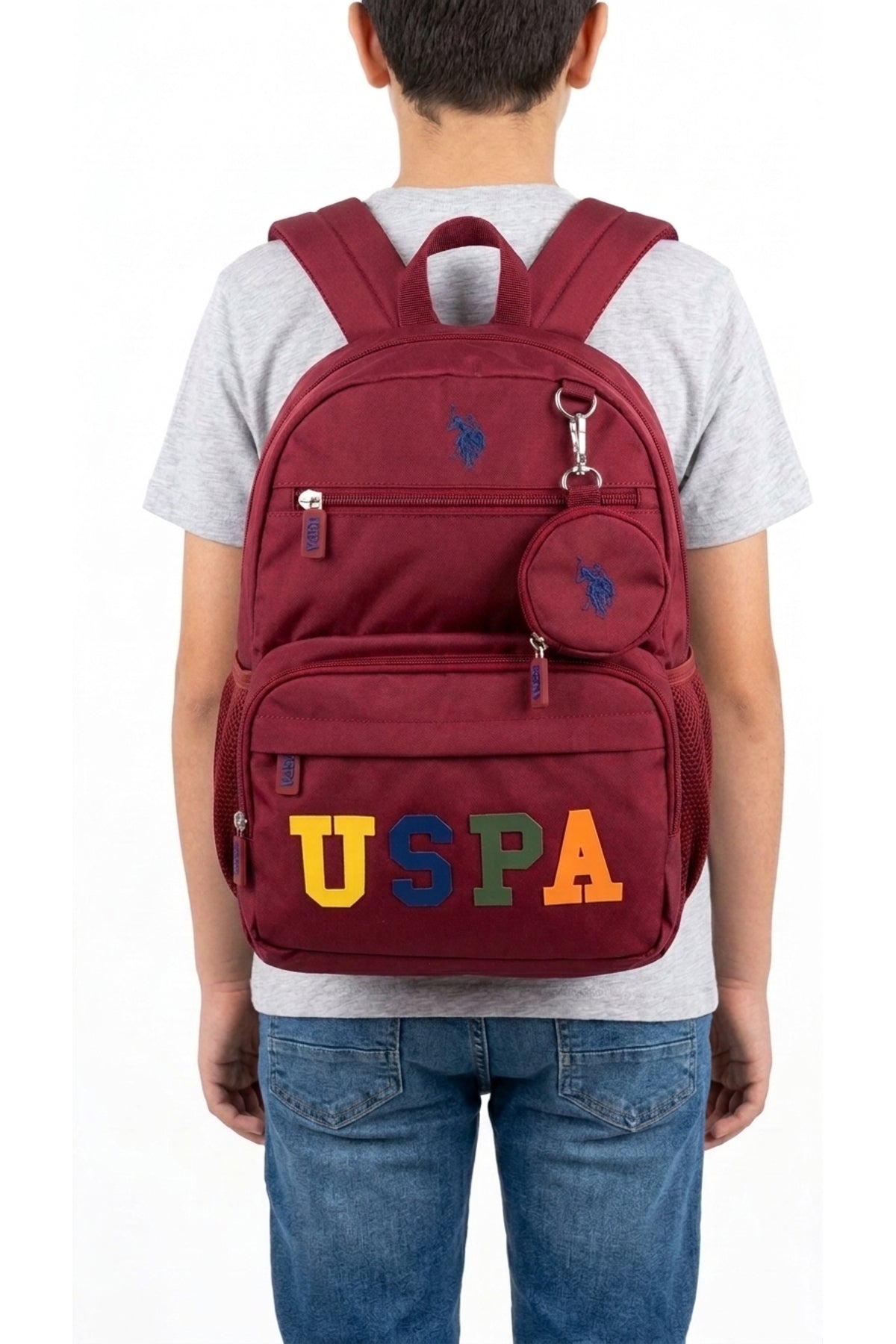 U.S. Polo Assn. Çocuk Okul Çantası PLCANAYD26179 - Bordo