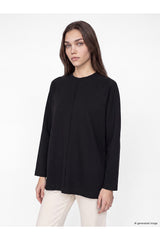 LC Waikiki Kadın Sweatshirt Tunik W6U726D8 - Siyah
