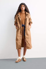 Defacto Kadın Raincoat E8554AX - Kahverengi