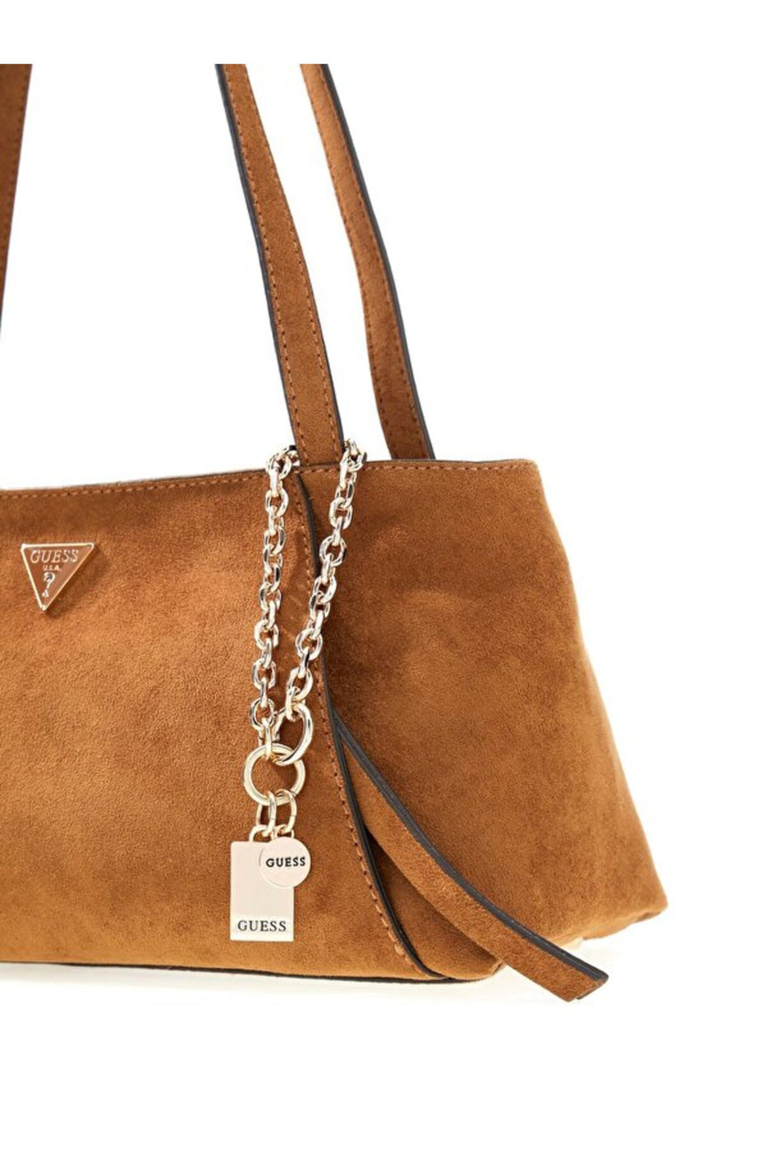 GUESS KADIN DEVON LARGE SHOULDER BAG HWSG9745180 - Kahverengi