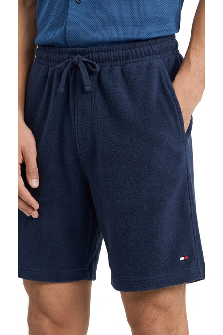 Tommy Hilfiger Erkek TOWELLING SWEATSHORTS MW0MW42880 - Mavi
