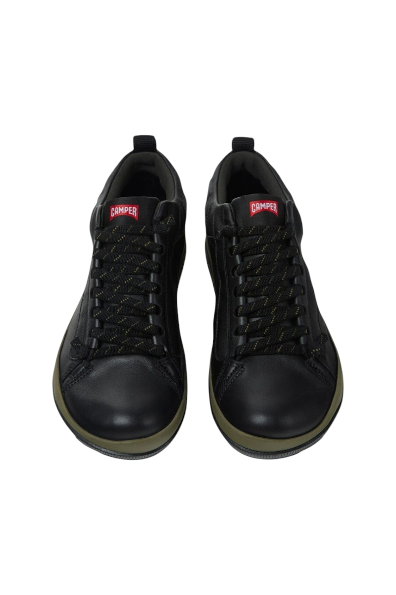 Sporline Camper Peu Pista GM siyah deri erkek kışlık bot, GORE-TEX membranlı ve Michelin tabanlı konforlu tasarım.