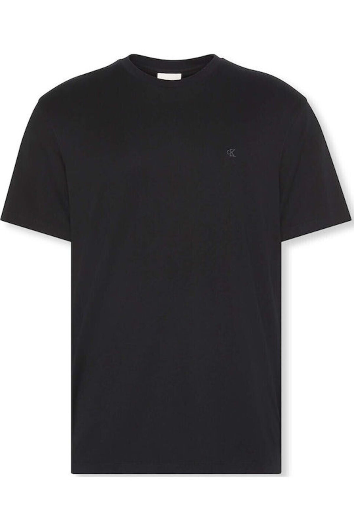 Calvin Klein Slim Stretch Cotton Crewneck Erkek T-Shirt LV04LC240G - Siyah
