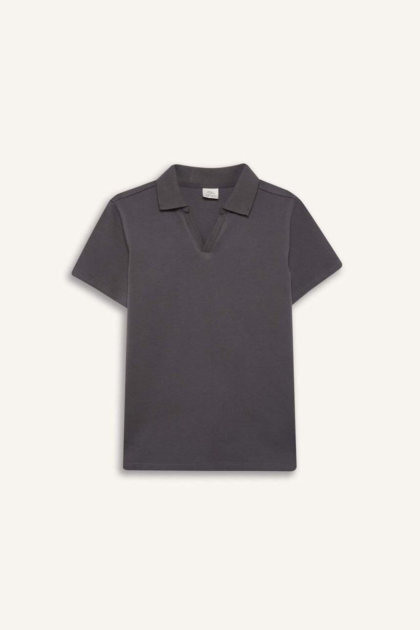 Defacto Çocuk Short Sleeve Polo T-Shirt D7755A8 - Antrasit