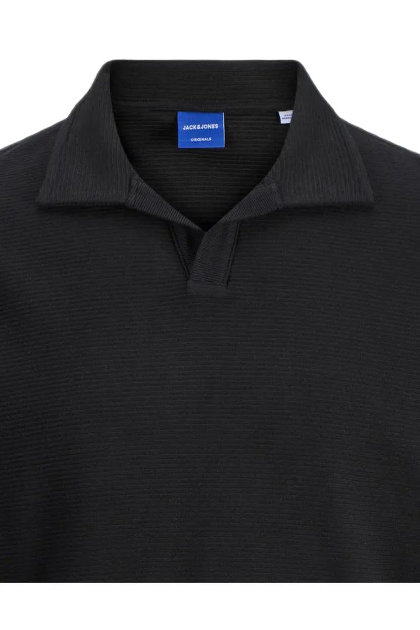 JACK&JONES JCOMAX KNIT CREW NECK LN 12285716 - Siyah