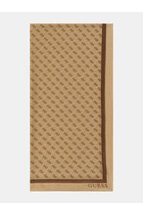 GUESS KADIN KATYA SCARF 90X180 AW5341POL03 - Açık Bej/ Kahverengi