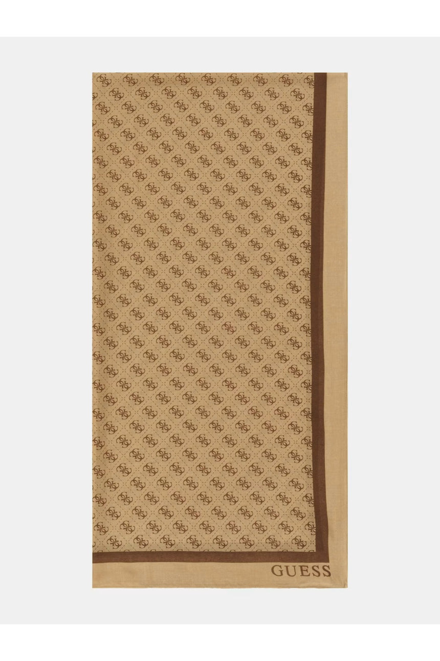 GUESS KADIN KATYA SCARF 90X180 AW5341POL03 - Açık Bej/ Kahverengi