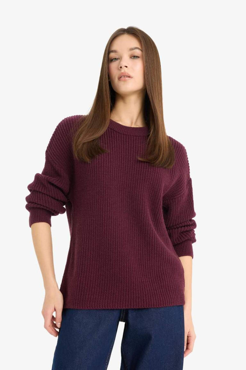 Defacto Kadın Pullover H6905Az - Bordo