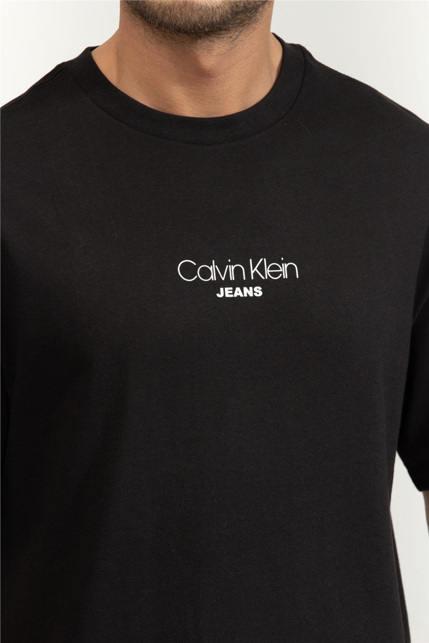 Calvin Klein Erkek SS 16S RLXD FIT CKJ GRAPHIC TEE LV04RC851G - Siyah
