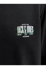 Jack & Jones Aero Erkek Sweatshirt 12298492 - Siyah