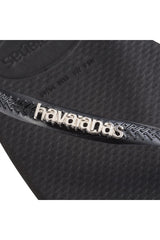 HAVAİANAS SQUARE LOGO METALLIC 4148257 - Siyah