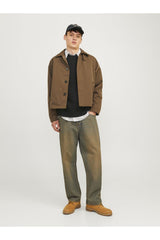 Jack & Jones Premium Blustanley Erkek Bisiklet Yaka Triko Kazak 12305682 - Mavi