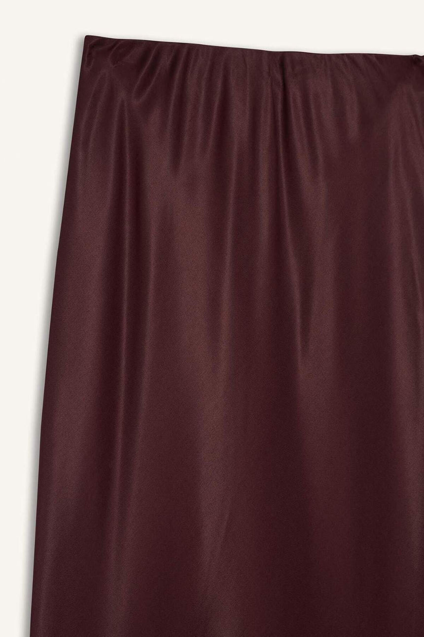 Defacto Kadın Woven Skirt B1867Ax - Bordo