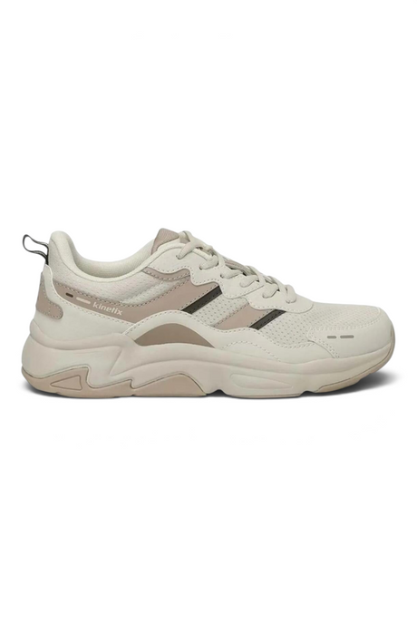 Sporline Kinetix Tiona TX erkek sneaker, bej ve açık kahverengi tonlarında tekstil ve PU detaylı günlük spor ayakkabı
