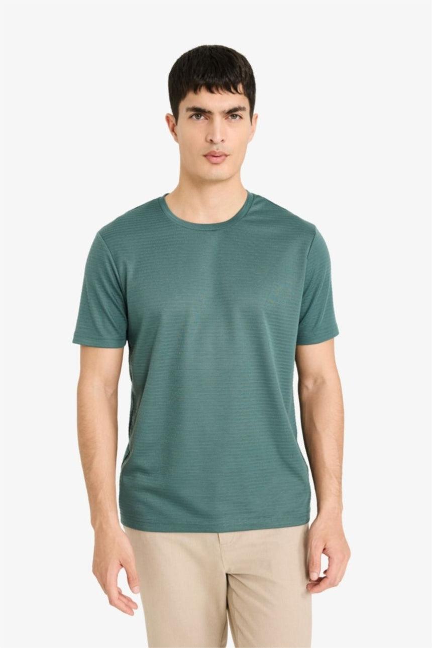 Defacto Erkek Short Sleeve T-Shirt M6608AZ - Yeşil