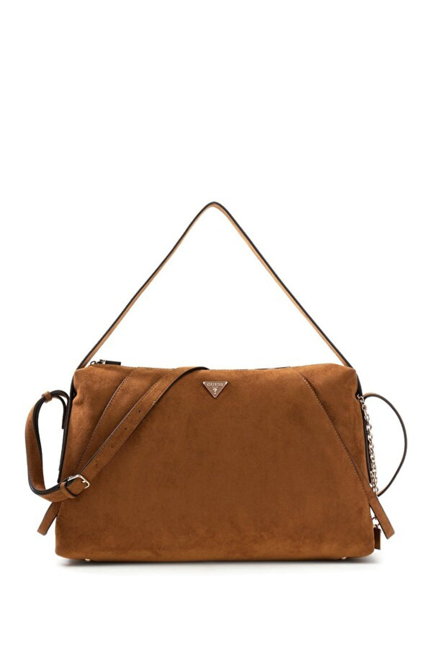 GUESS KADIN DEVON LARGE SHOULDER BAG HWSG9745180 - Kahverengi