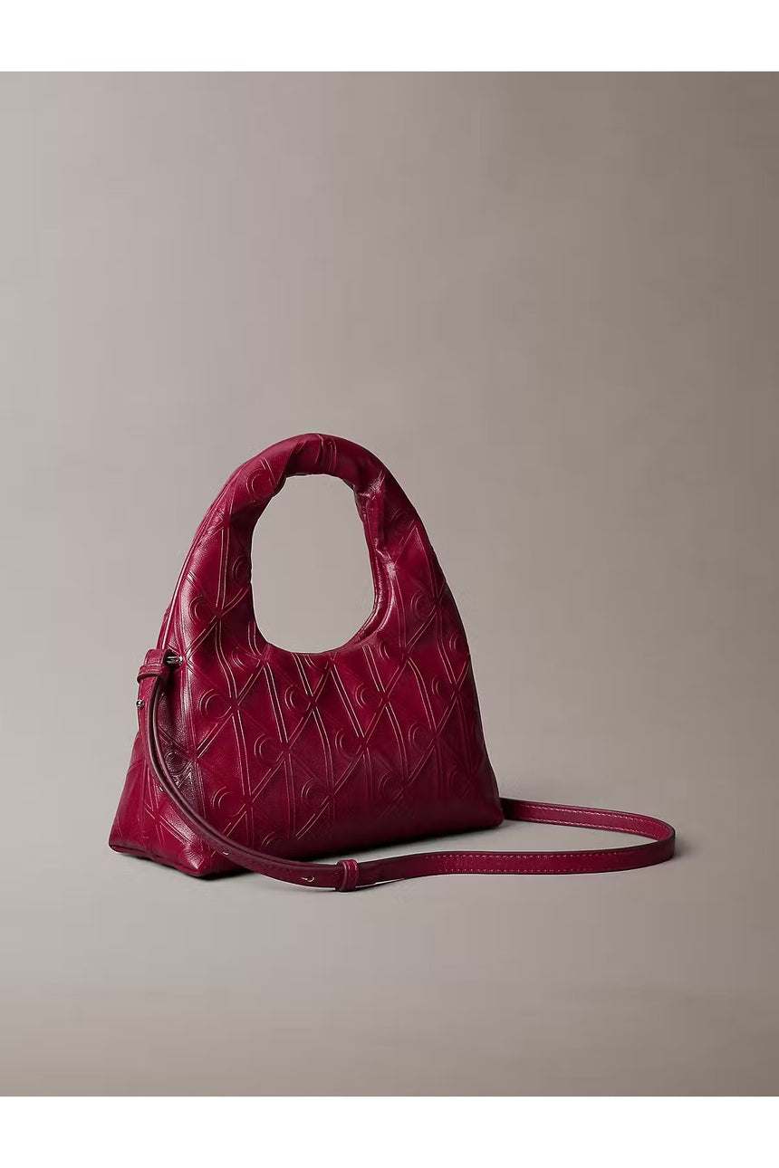 Calvin Klein Kadın EMBLEM AOP PUFFER BAG WITH STRAP LV04F3200G - Kırmızı