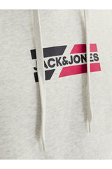 JACK&JONES SWEAT 12268422 - Beyaz/ Gri