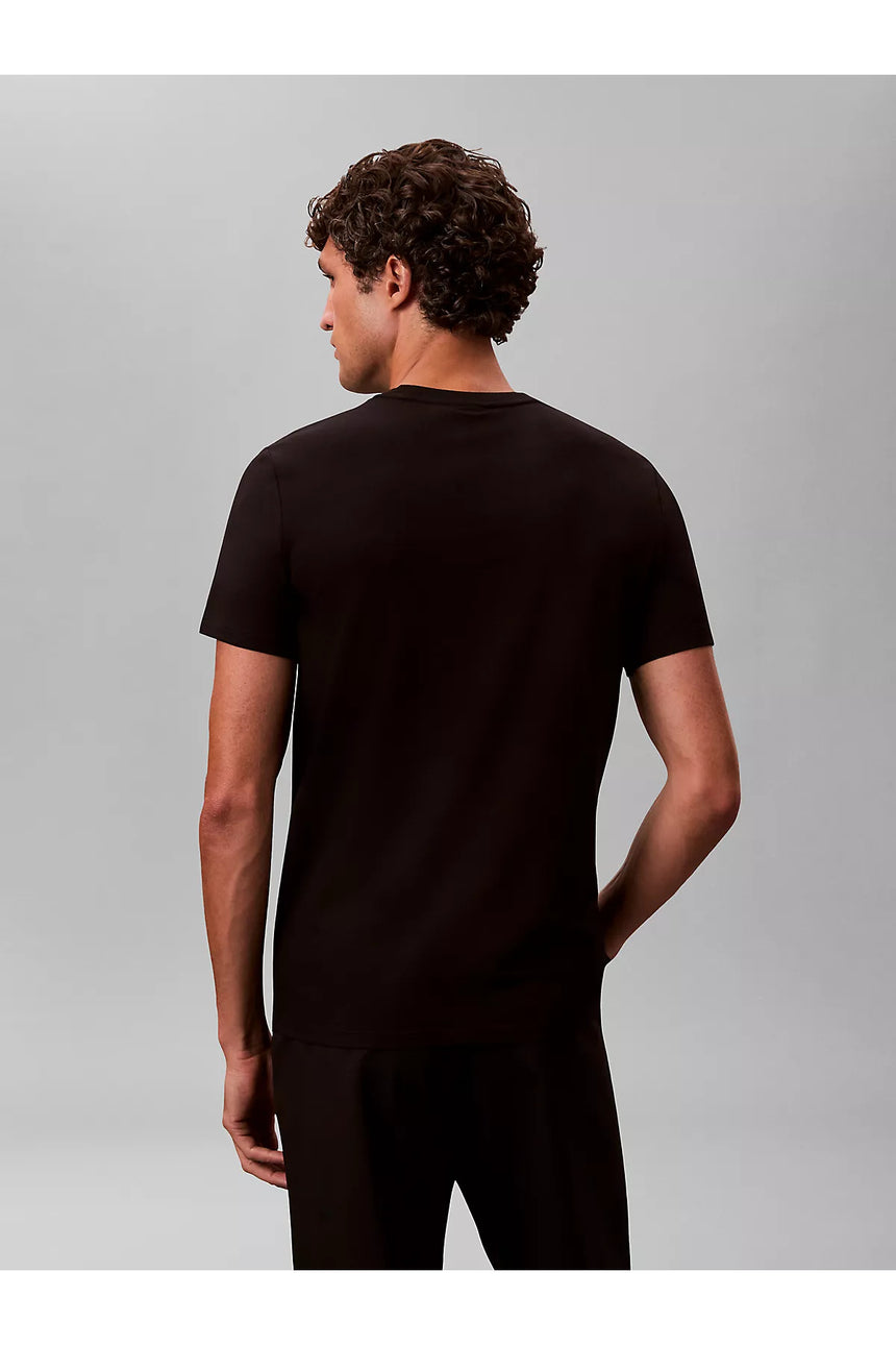 Calvin Klein Erkek SS SLIM STRETCH COTTON CREWNK TE LV04LC240G - Siyah