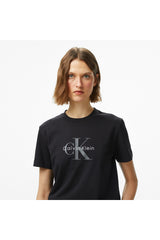 Calvin Klein Kadın SS CLASSIC MONOLOGO TEE LV047B865G - Siyah