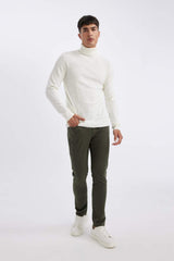 Defacto Erkek Pullover R1124Az - Ekru