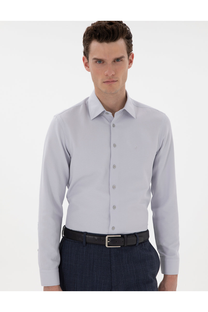 Pierre Cardin 2126254 Erkek Gömlek - Gri