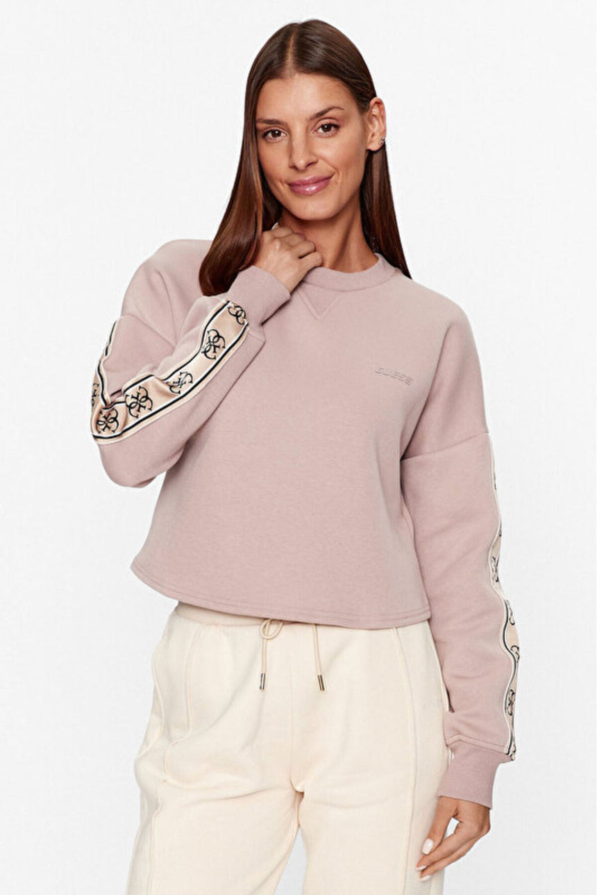 GUESS KADIN CYMONE CN SWEATSHIRT V3BQ16KB3P2 - Kahverengi /Vizon