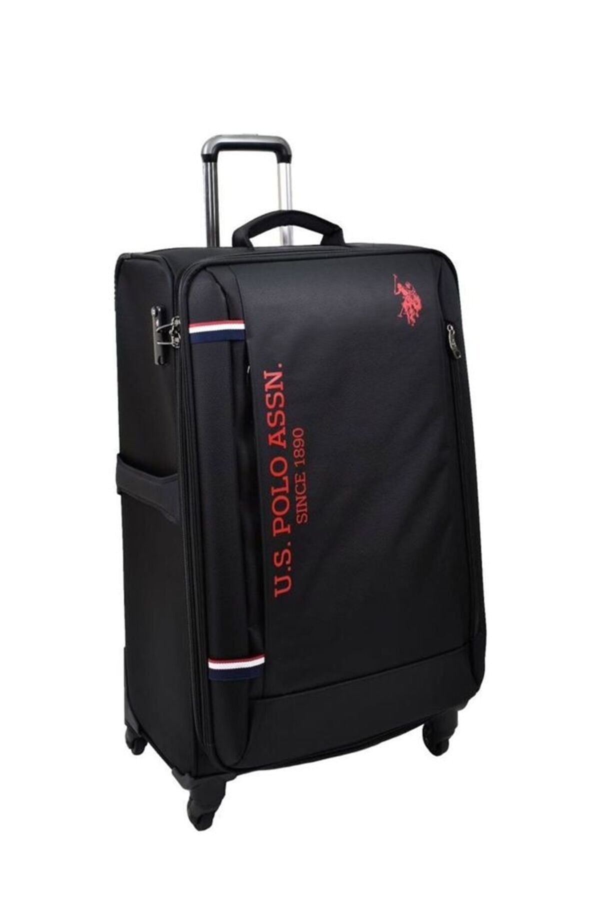 U.S. Polo Assn. Büyük Boy Kumaş Valiz 8077A - Siyah